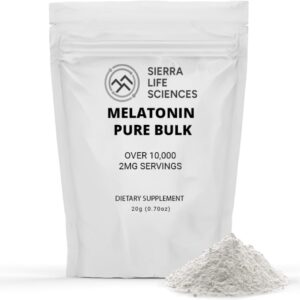 Melatonin Pure Bulk Powder | Custom Dose 2mg – 5mg (20g-500g)