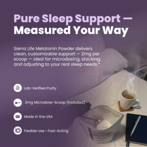 Melatonin Pure Bulk Powder | Custom Dose 2mg – 5mg (20g-500g)