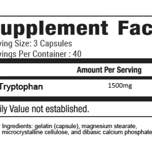 L-Tryptophan 120 – Count Capsules