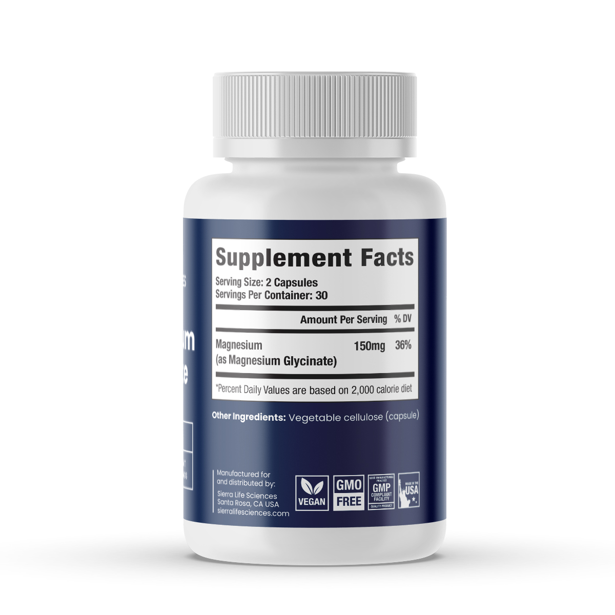 Magnesium Glycinate Supplement Facts