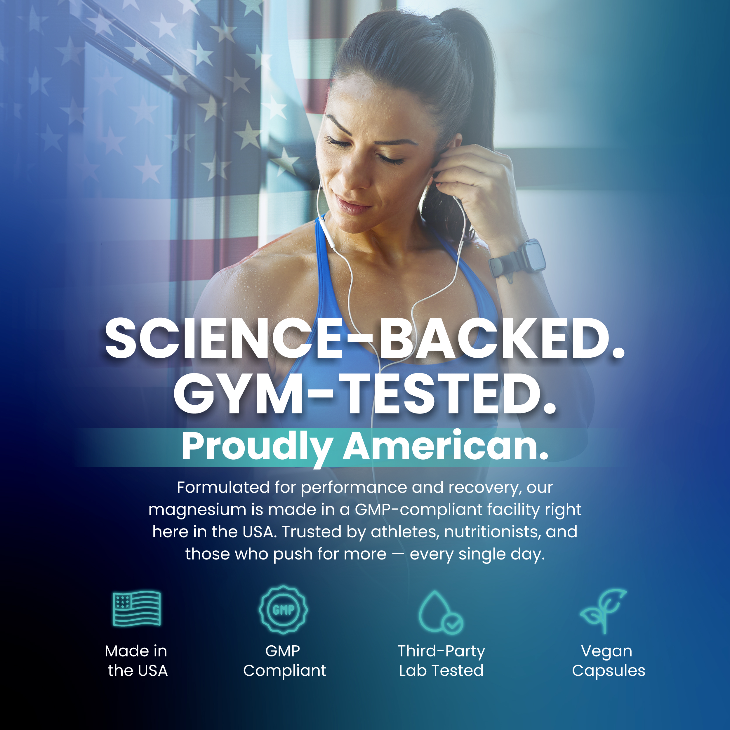 Science-Backed. Gym-Tested. Proudly American.