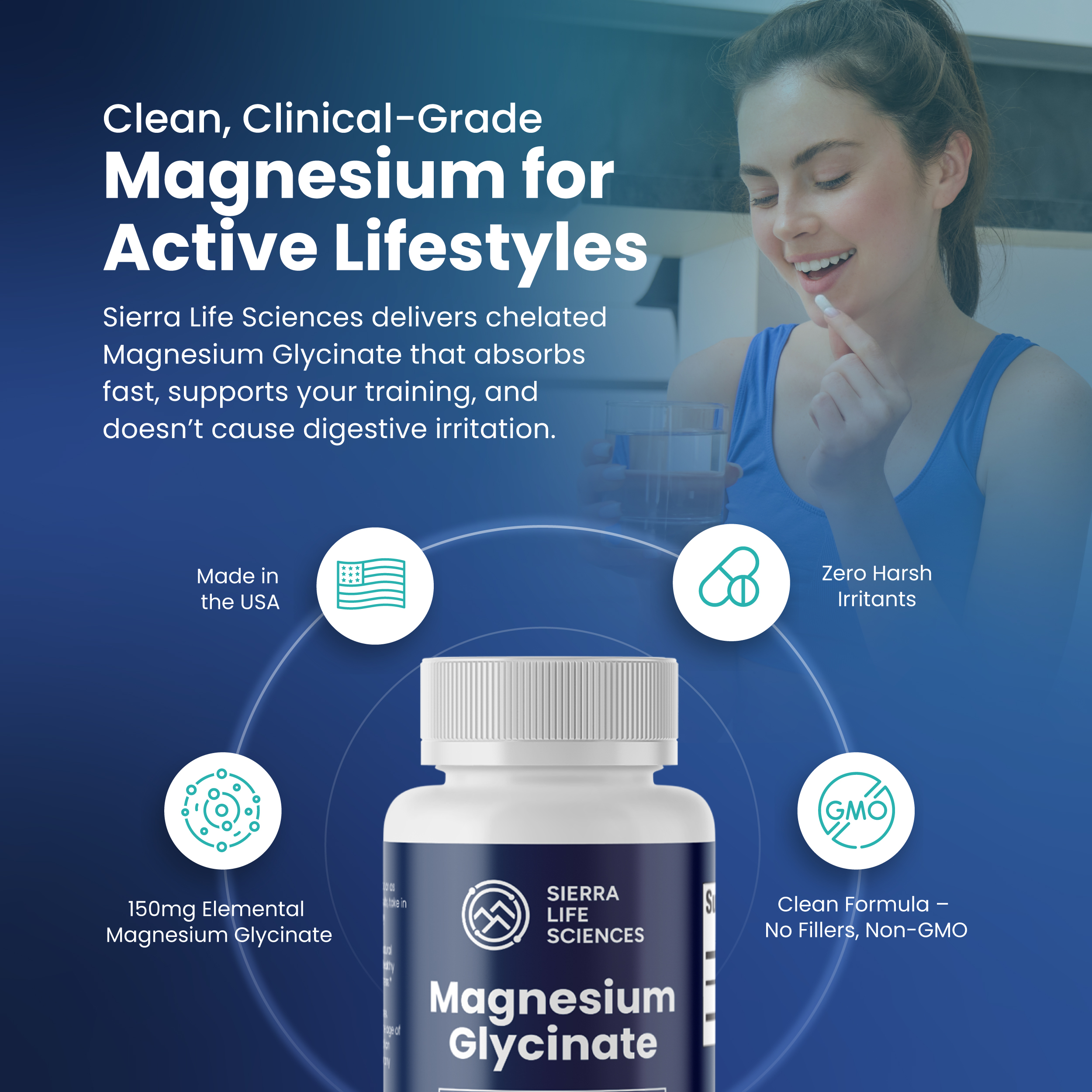 Clean, Clinical-Grade Magnesium for Active Lifestyles