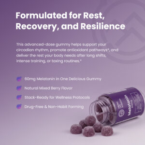 Melatonin Gummy, 60mg Mixed Berry