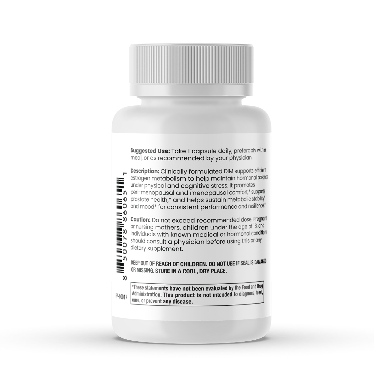DIM + Black Pepper Product Label