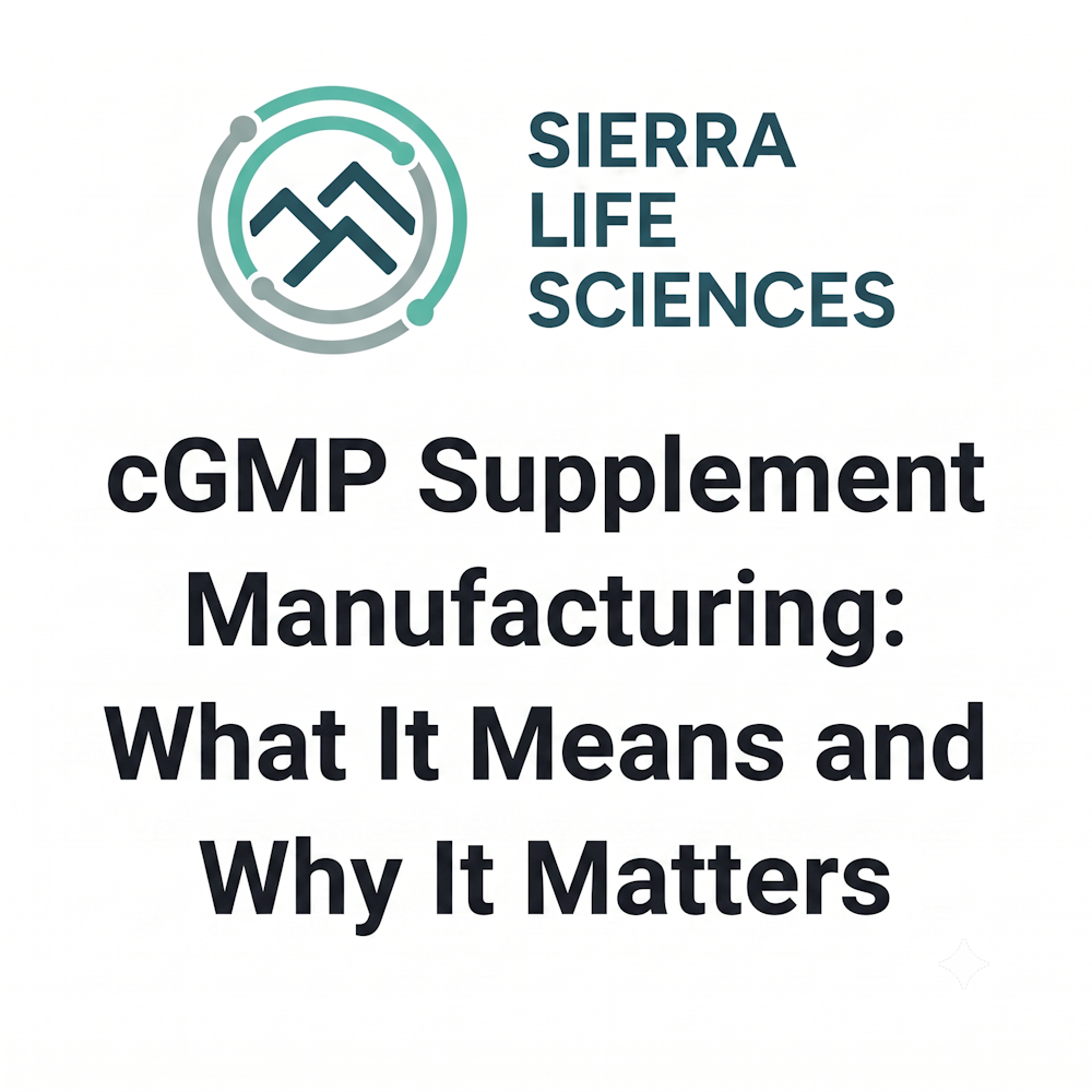 Read more about the article cGMP Supplement Manufacturing: What It Means and Why It Matters